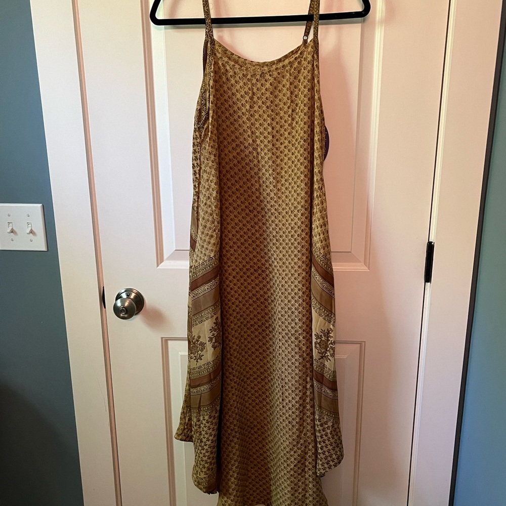 Bohemian Silk Maxi Dress